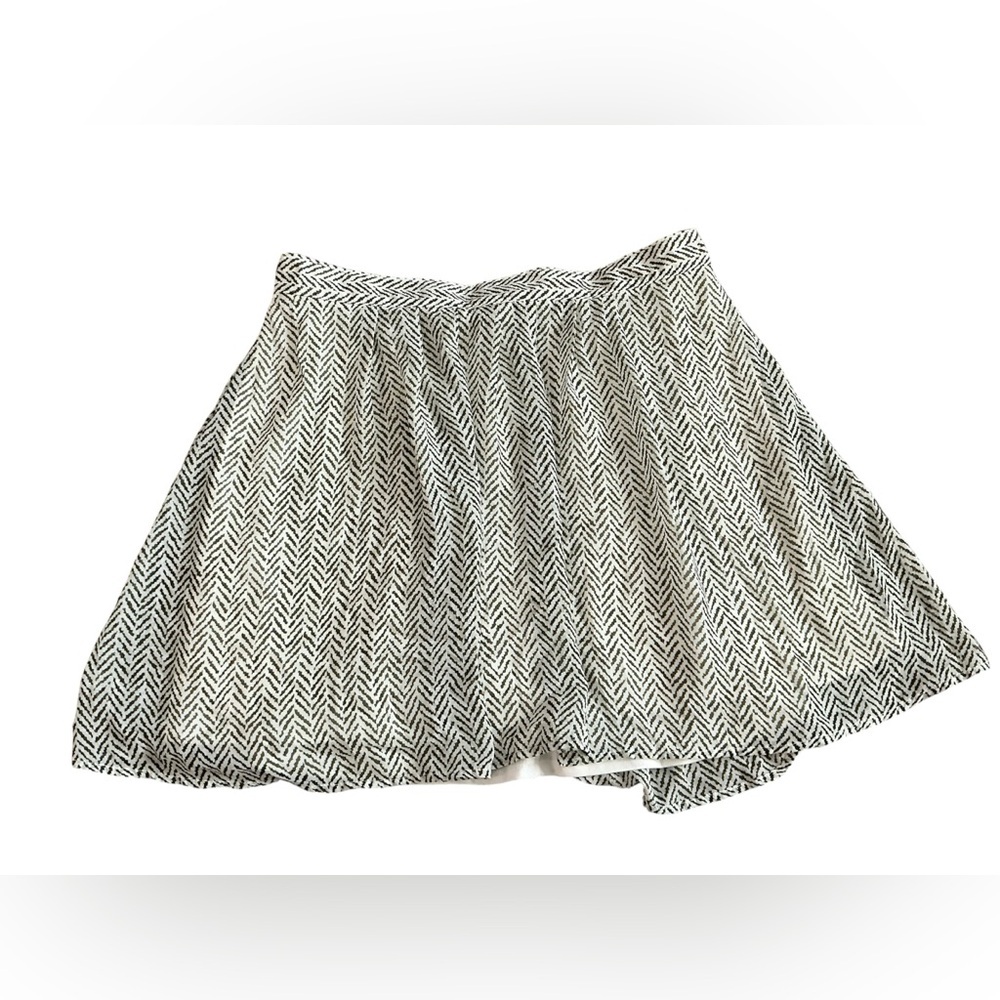 💜Old Navy Green and White Skater Skirt